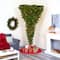 8ft. Pre-Lit Sun Valley Spruce Upside Down Artificial Christmas Tree, Warm White LED Lights
